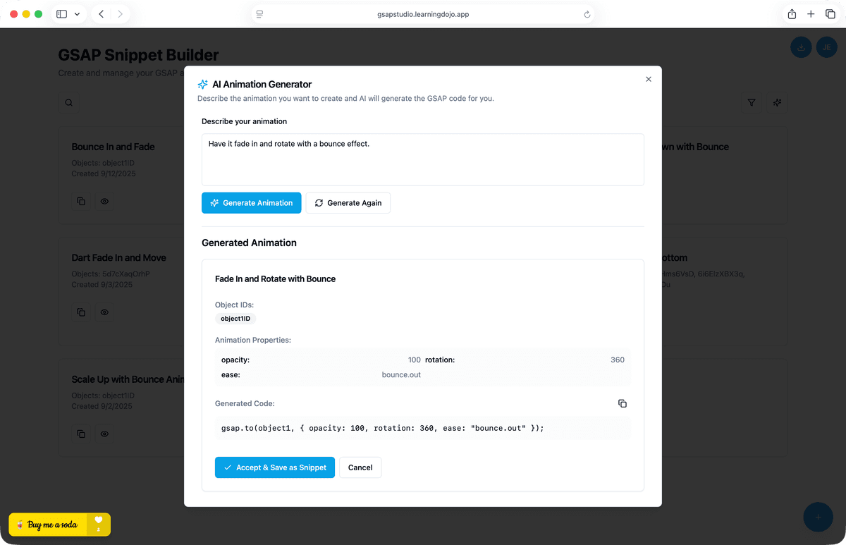 Preview AI Generated Properties