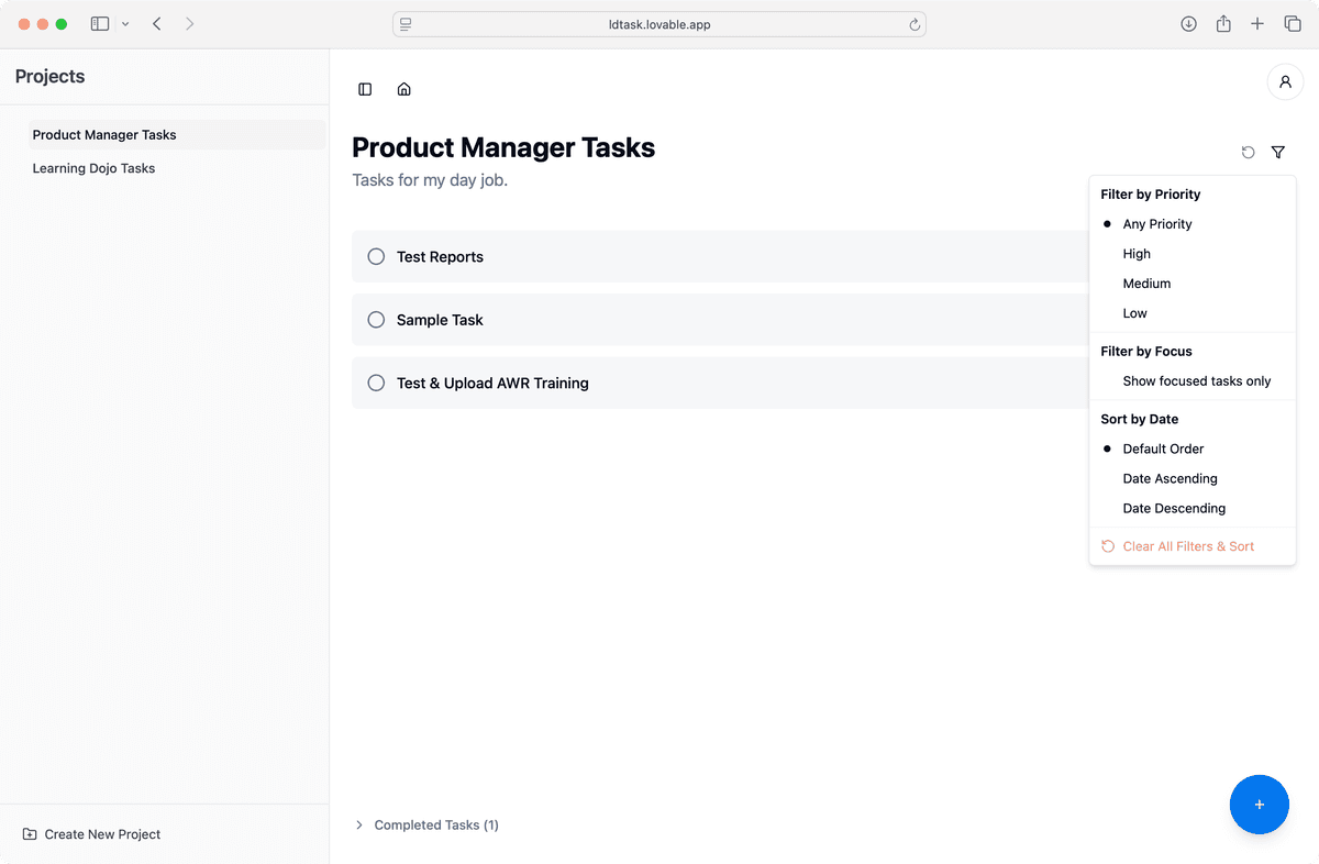 Filter and Focus Your Tasks