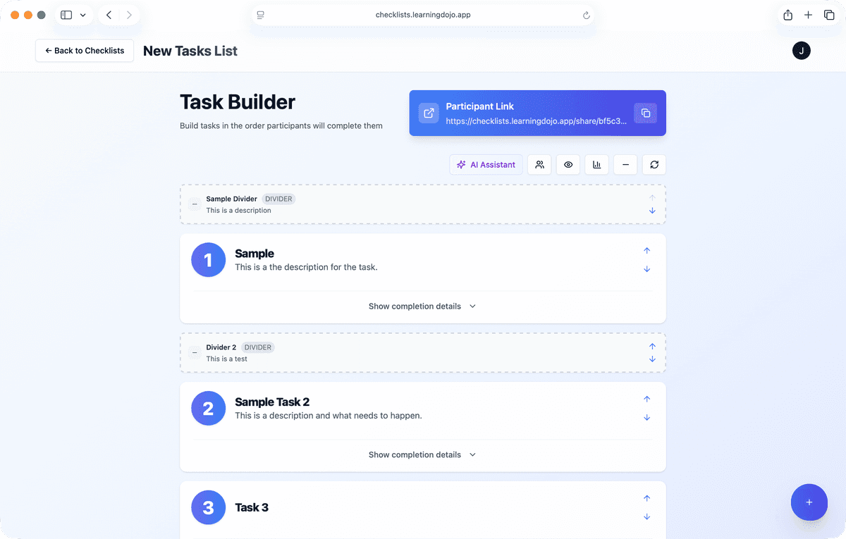 Checklist Builder
