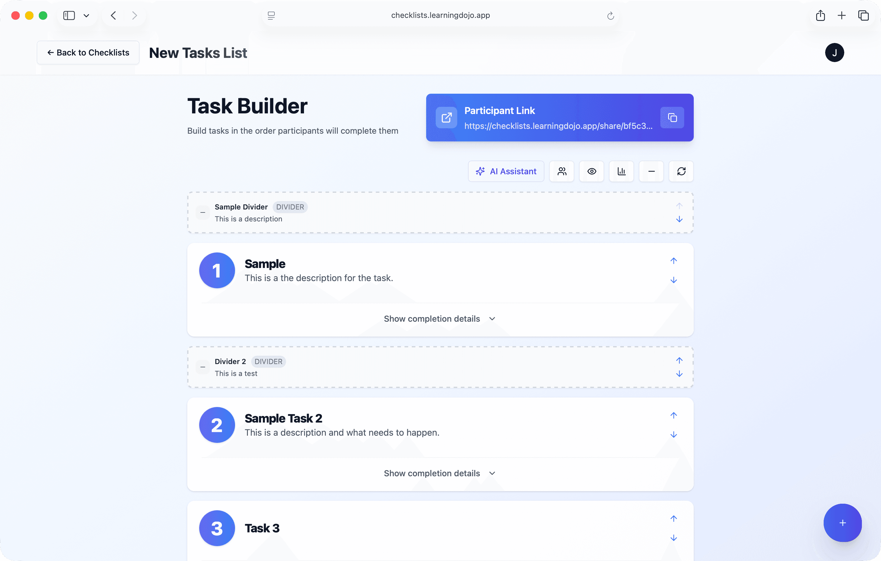 Checklists