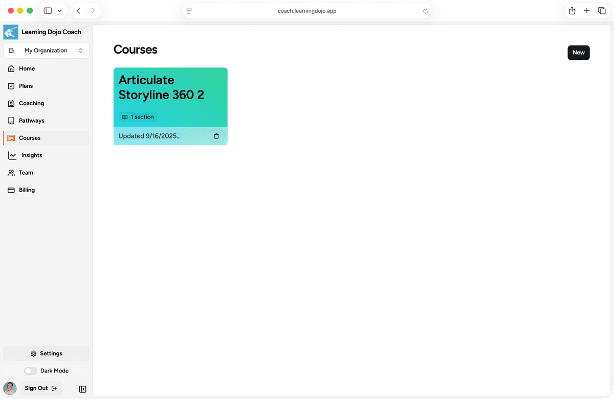 Create Your Own Courses